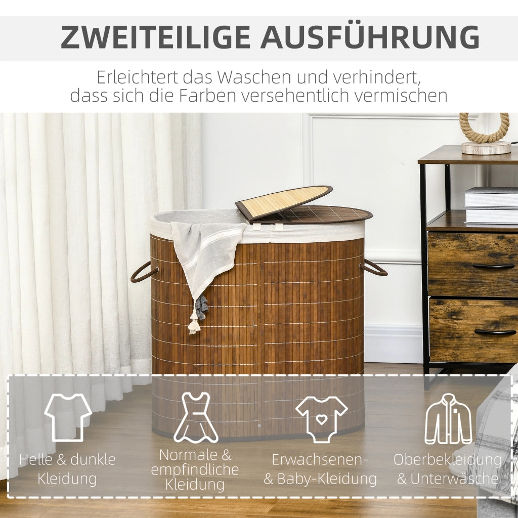 Cestino per Biancheria ¨C Minimal ¨C Marrone 38x38x57