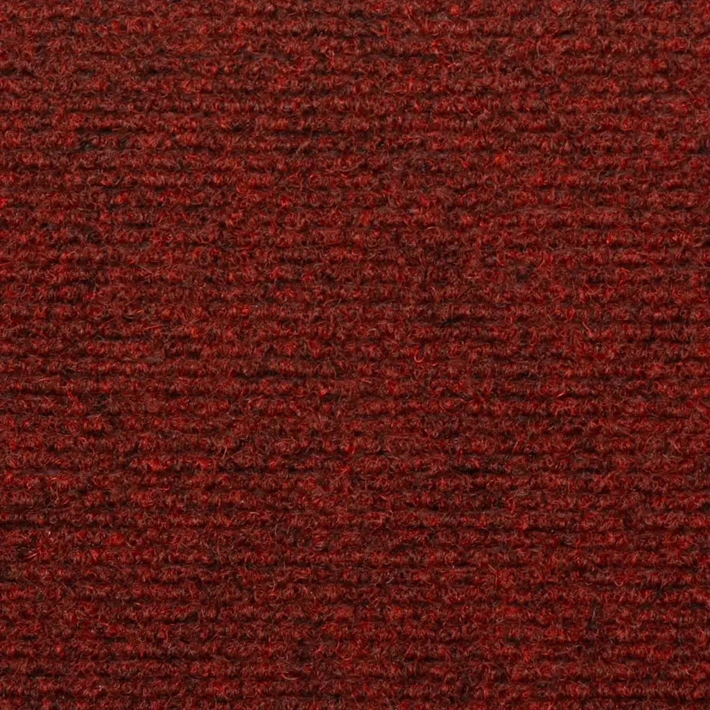 Tappetini per scale autoadesivi 5 pz | Gradini per Scale 65x21x4 cm Bordeaux Rosso Bordo rettangolare