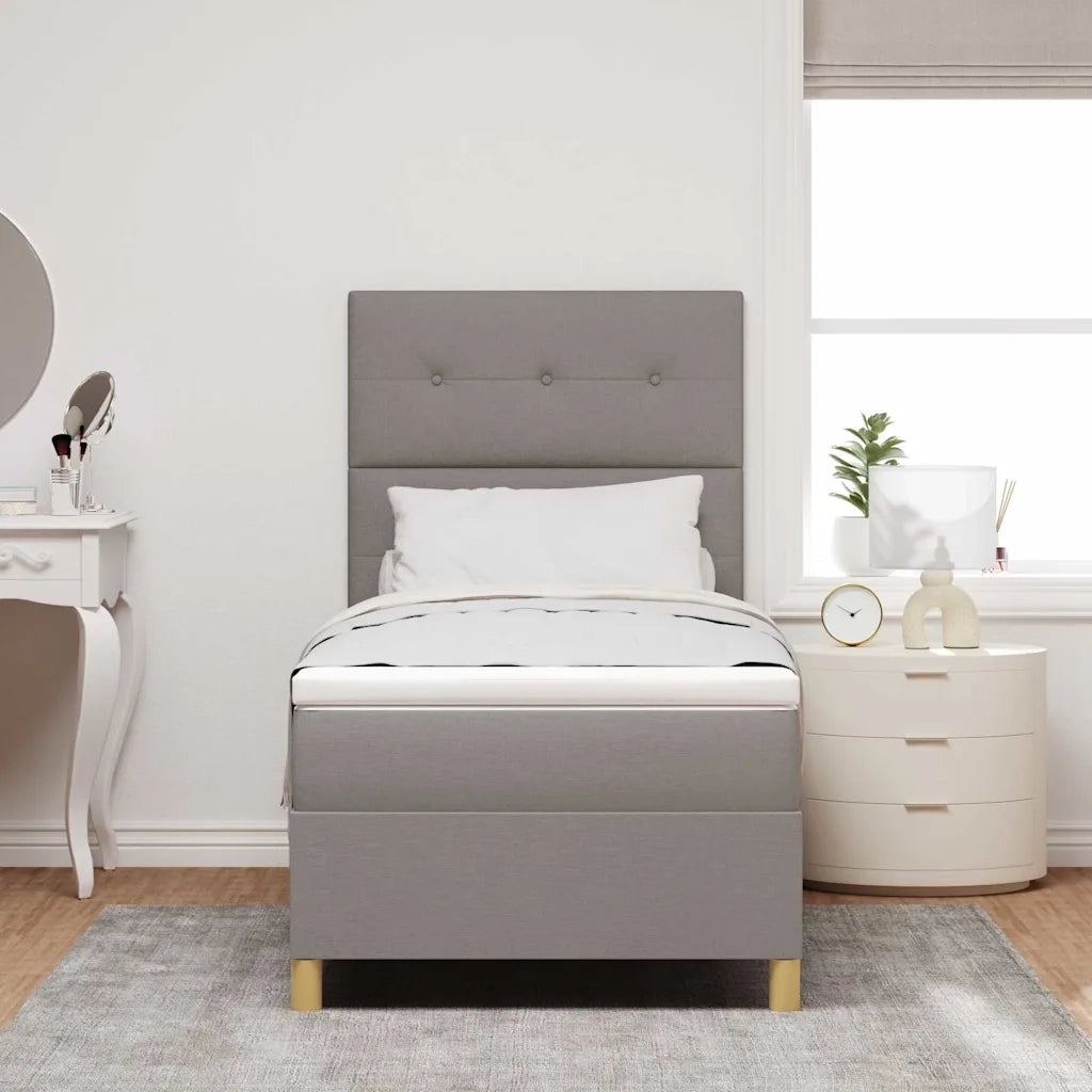 Letto a Sorgente LED con materasso Talpa 100 x 200 cm Tessuto 3343079
