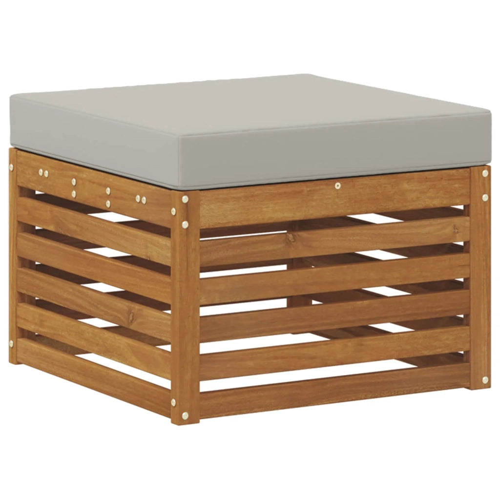 Set divano sezionale con cuscino 8 pcs Grigio Naturale e Chiaro 3375271