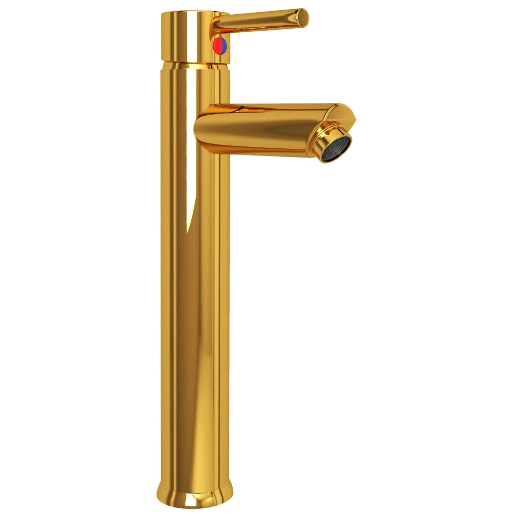 Lavandino con Rubinetto e Piletta-Lavabo-Lavello in Vetro Temperato Satinato 239937