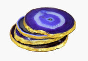 Set di 4 Sottopiedini da Caffè e Tè - Accessorio da Tavola Perfetto (Agaat Blu)