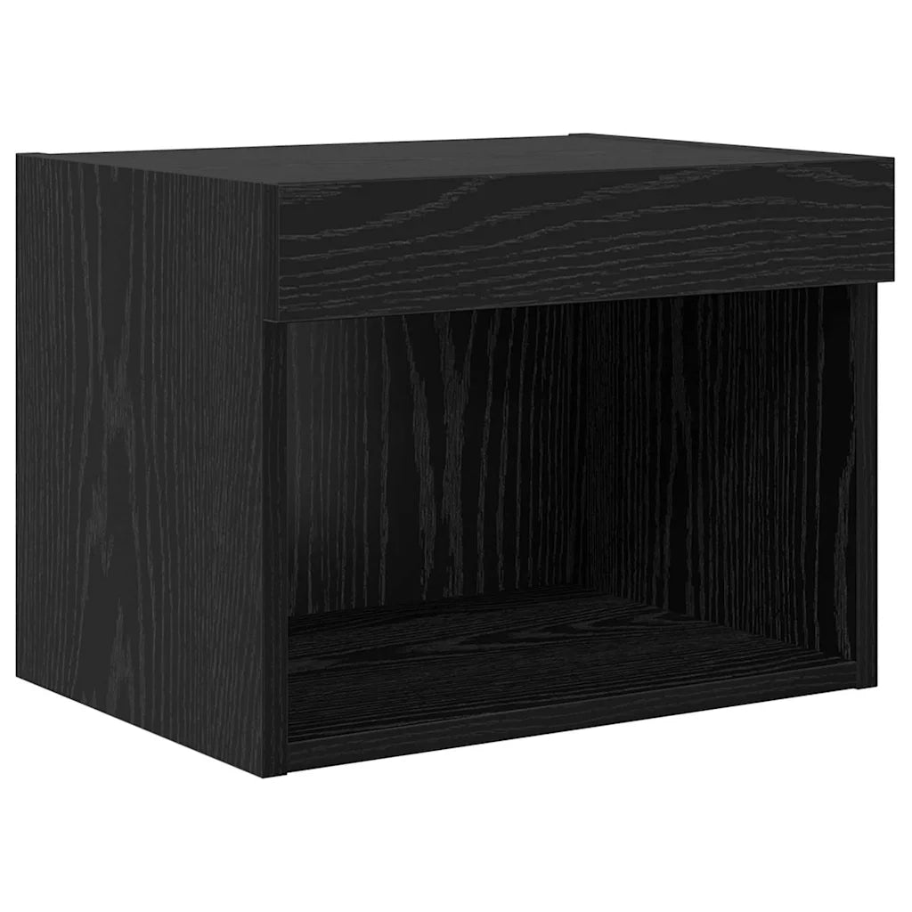 Unit¨¤ per TV a Muro 5 pz | Armadietto TV | Mobile Porta TV Rovere Nero Legno multistrato