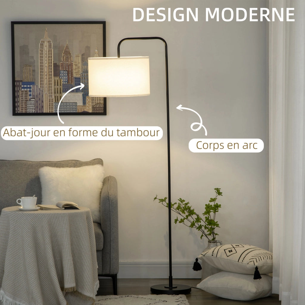 Lampada da terra ¨C Minimal ¨C nero metallo 64x38x163.5 cm