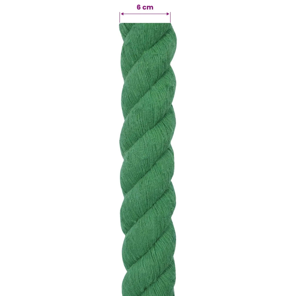 Corda Verde 6 x 6 x 500 cm Cotone 42011987