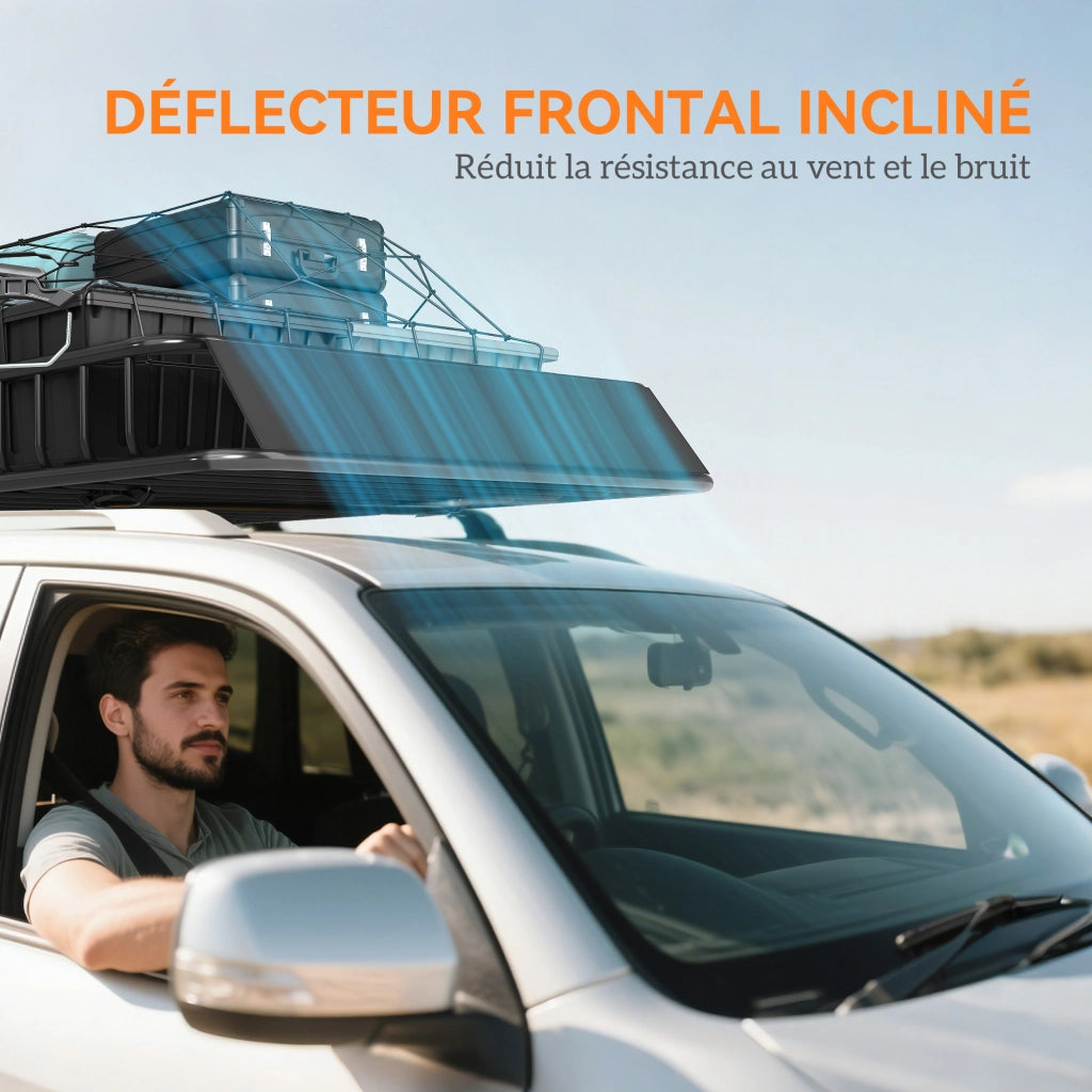 Portapacchi da Tetto Auto Regolabile 109-162cm ¨C Xylo ¨C Metallo Carico Max 100kg