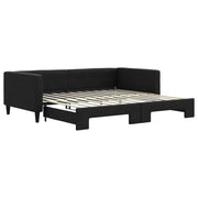 Divano letto | Sof¨¤ letto | Letto singolo Estraibile Nero 100x200 cm in Tessuto