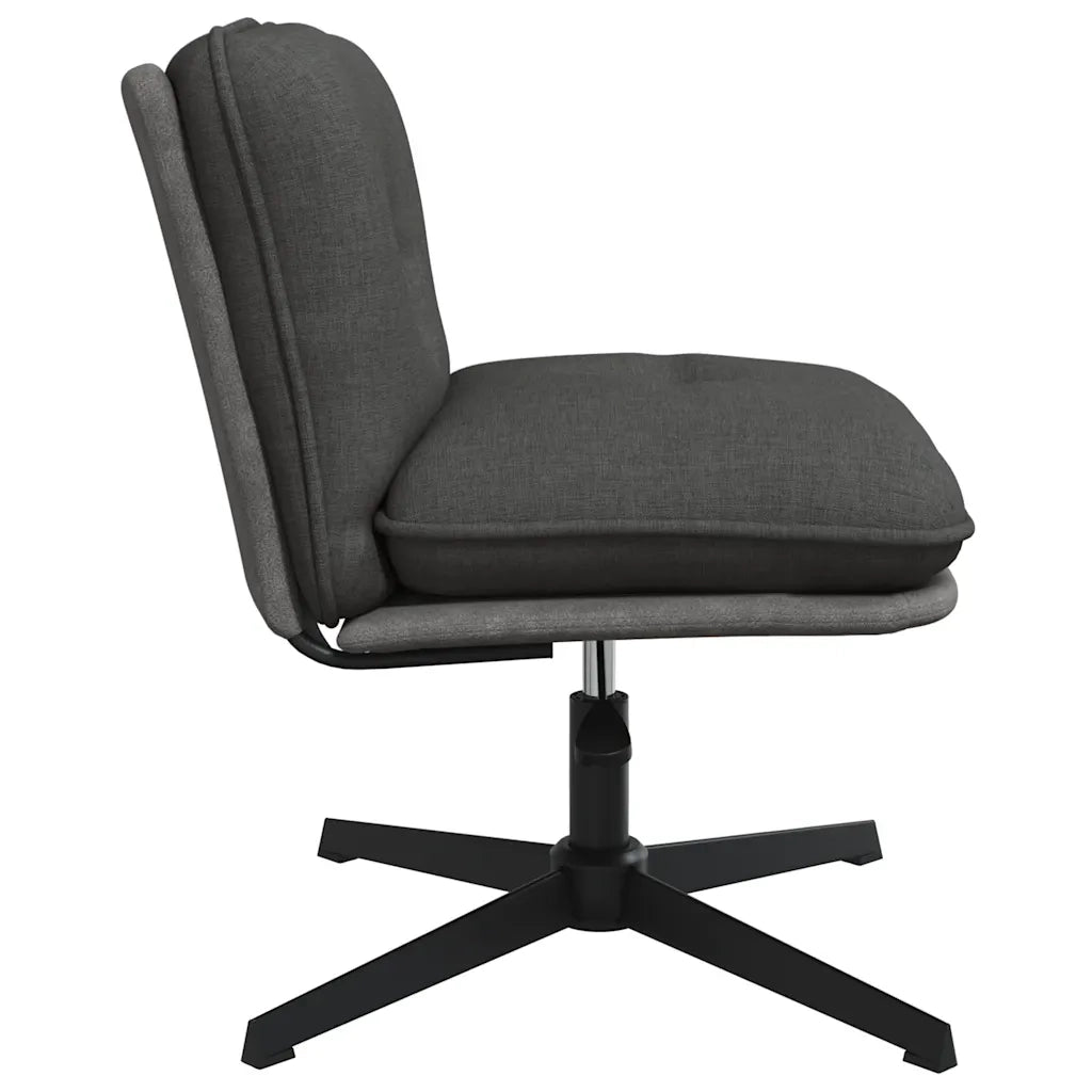 Sedia da Ufficio Girevole Grigio Scuro in Tessuto 4105390