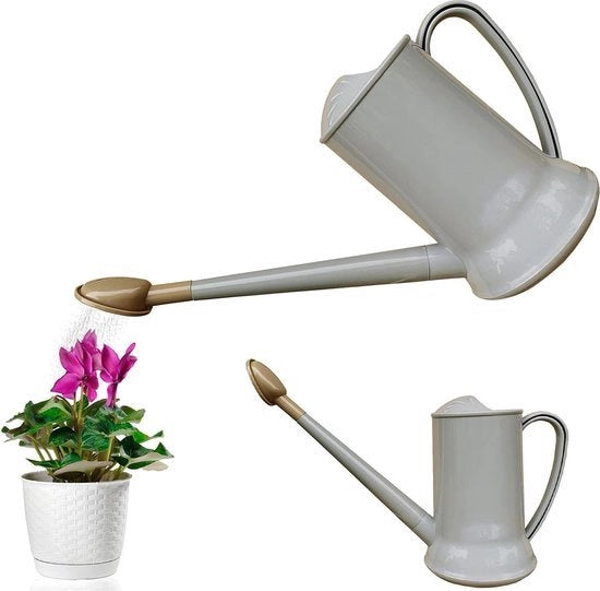 Sproeietto da 2 litri con lungo getto in plastica sprogevole con getto flessibile per piante gietto da interni ed esterni per giardinaggio casa e fiori bonsai