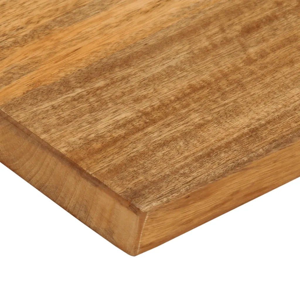 Piano Tavolo | Superficie Tavolo | Piano Scrivania Bordi Vivi 50x20x2,5 cm in Legno Massello di Mango