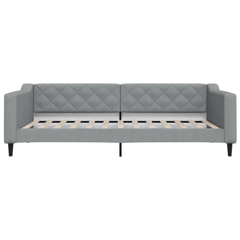 Divano letto | Sof¨¤ letto | Letto singolo Estraibile Grigio Chiaro 100x200 Tessuto