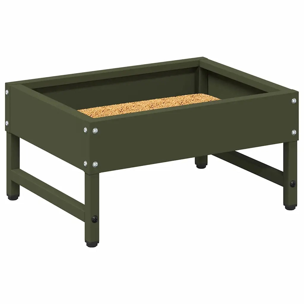 Mangiatore per Uccelli Verde oliva 80 x 28 x 13.5 cm 874625