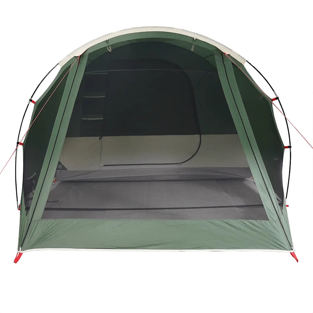 Tenda da Campeggio a Tunnel per 4 Persone-Tenda per Escursionismo Verde Impermeabile 386381