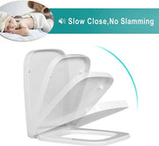 Toiletbril con Rilascio Rapido e Funzione Softclose - Bianco