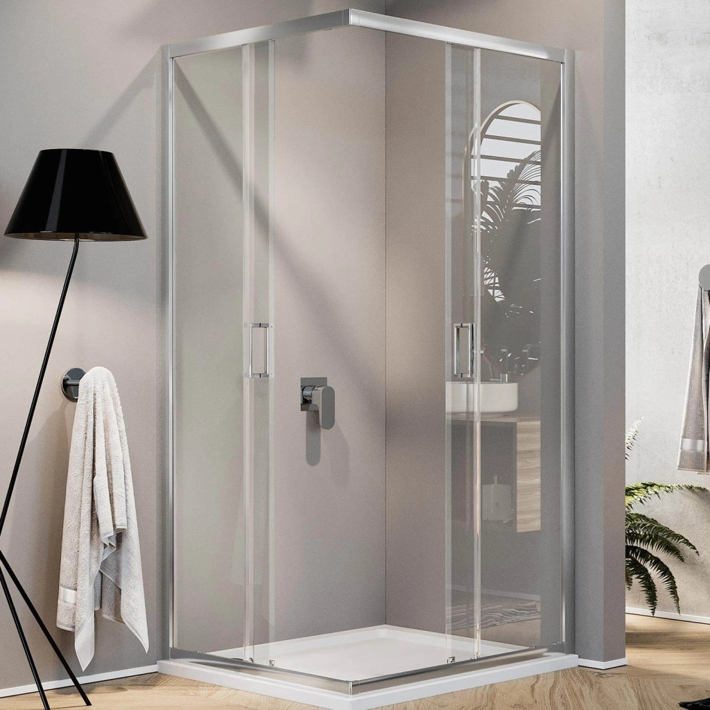 Box Doccia Rettangolare 75x80 H198 Trasparente 6mm mod. Ready