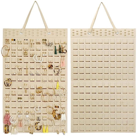 Orecchini da Parete Appesi 57 * 35cm Orecchini da Parete Ripiegabile Pannelli per Parete che Regge fino a 300 Paia Organizzatore per Orecchini per Ragazze e Donne