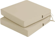 Cuscini per Esterno in Beige - Acqua Impermeabile - Set da 2 - 50 x 50 cm