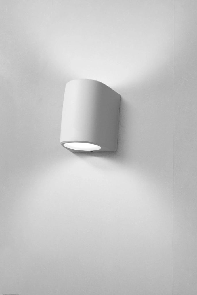 AOSTA APPLIQUE GRANDE BIEMISSIONE 2 LUCI ATTACCO GX53 BIANCO IP55 LAMPADINE LED INCLUSE 10W 120° CCT 3000/4000/6500°K 1290 lm