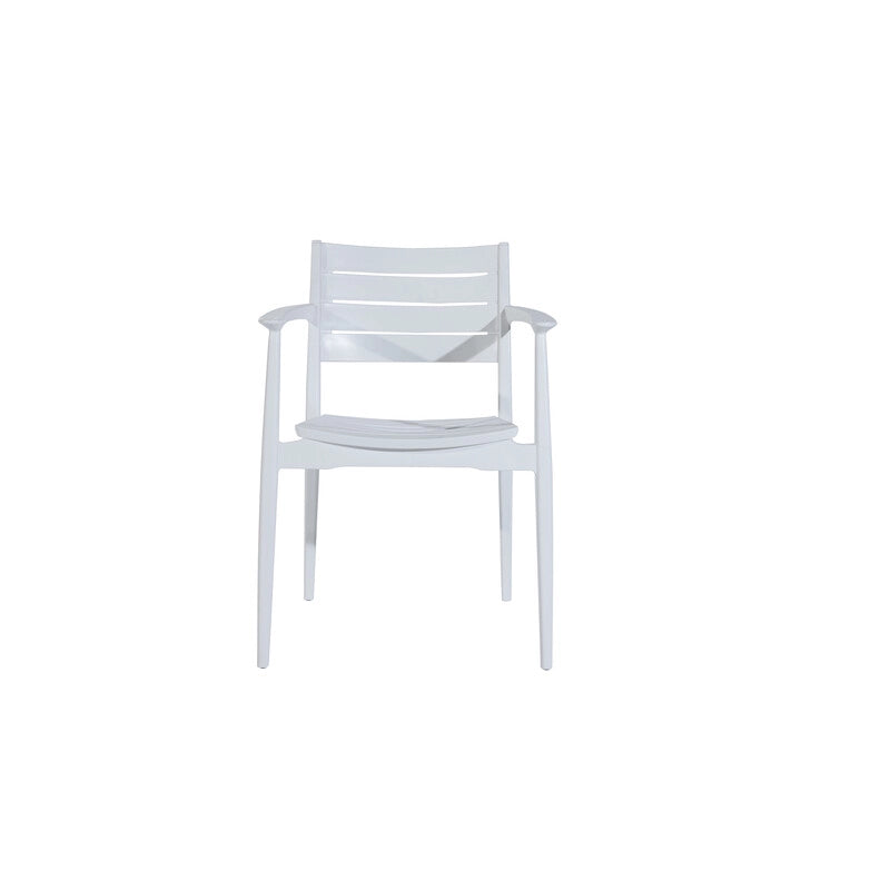 SEDIA C/BRACCIOLI REGNUM BIANCO- 1,0 pz