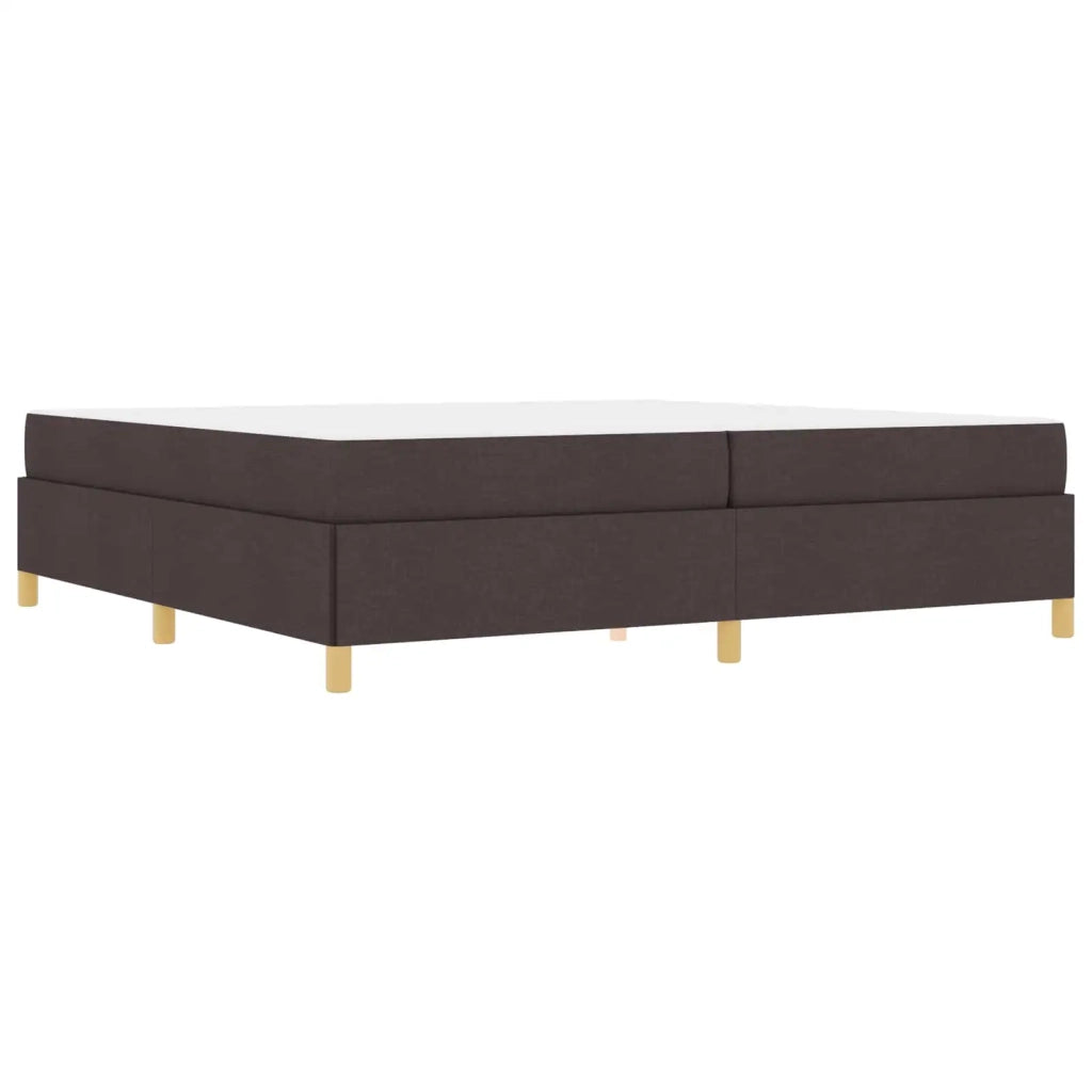 Struttura del letto Marrone Scuro 200 x 200 cm Tessuto