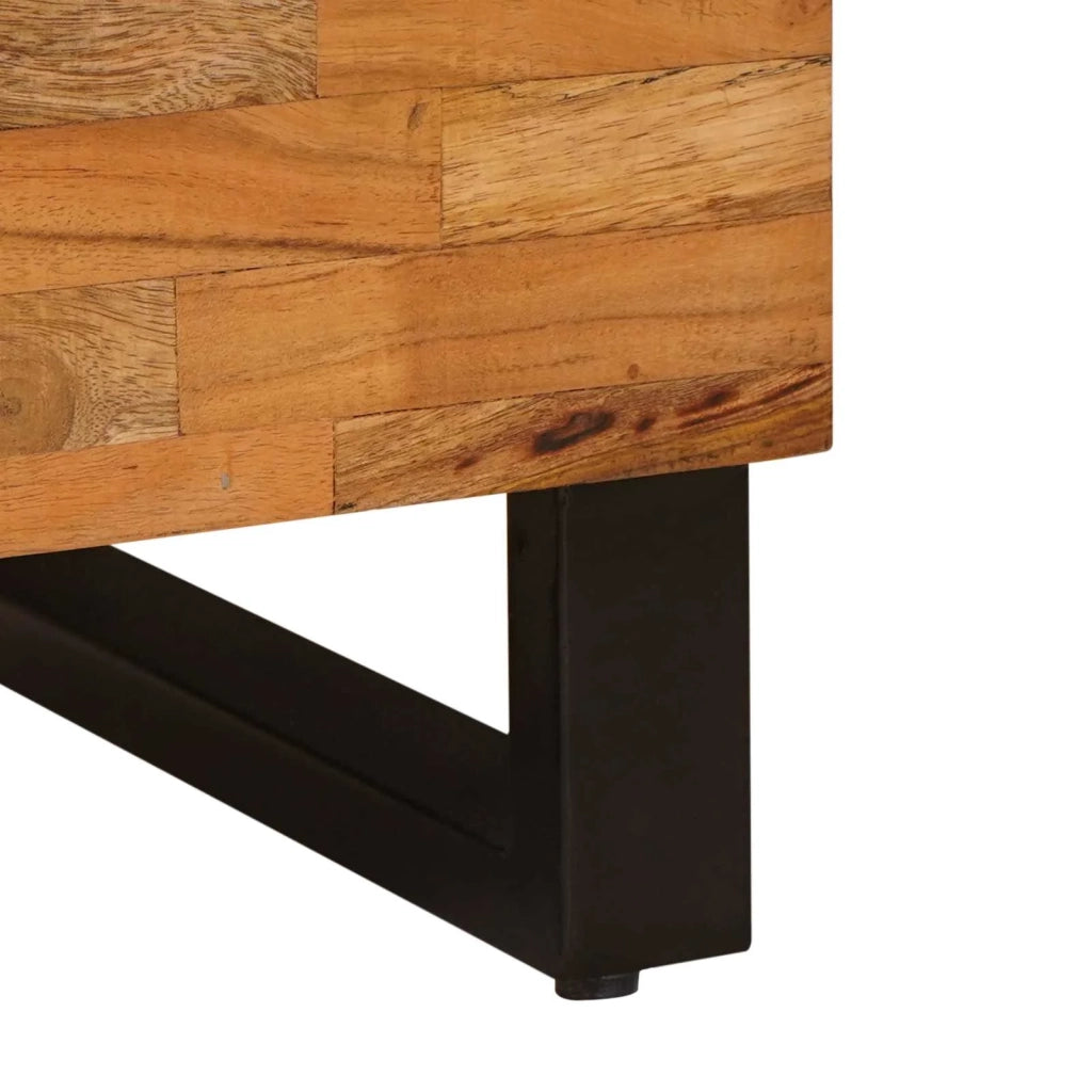 Mobile laterale | Tavolo laterale | Tavolino Marrone 40 x 33 x 75 cm Legno di mango massello