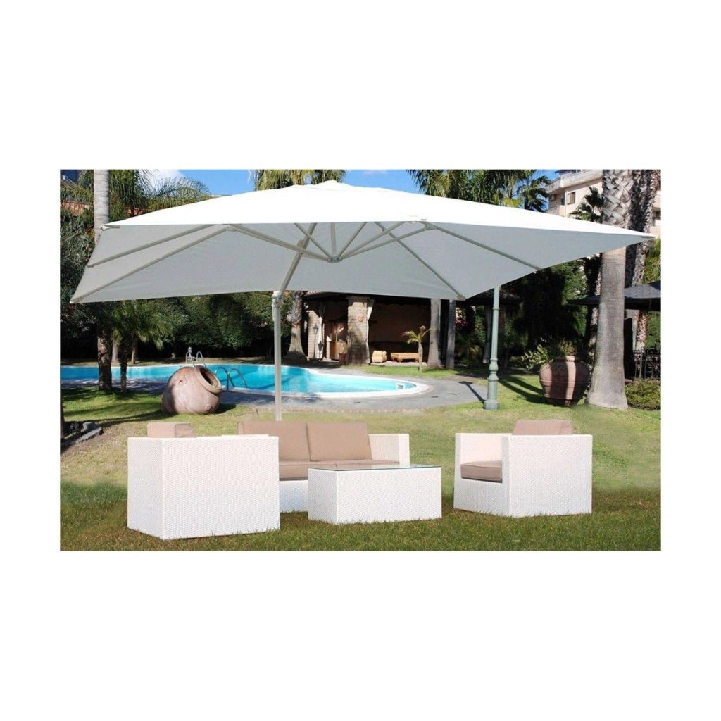Ombrellone salmar senso 3x4 m bianco