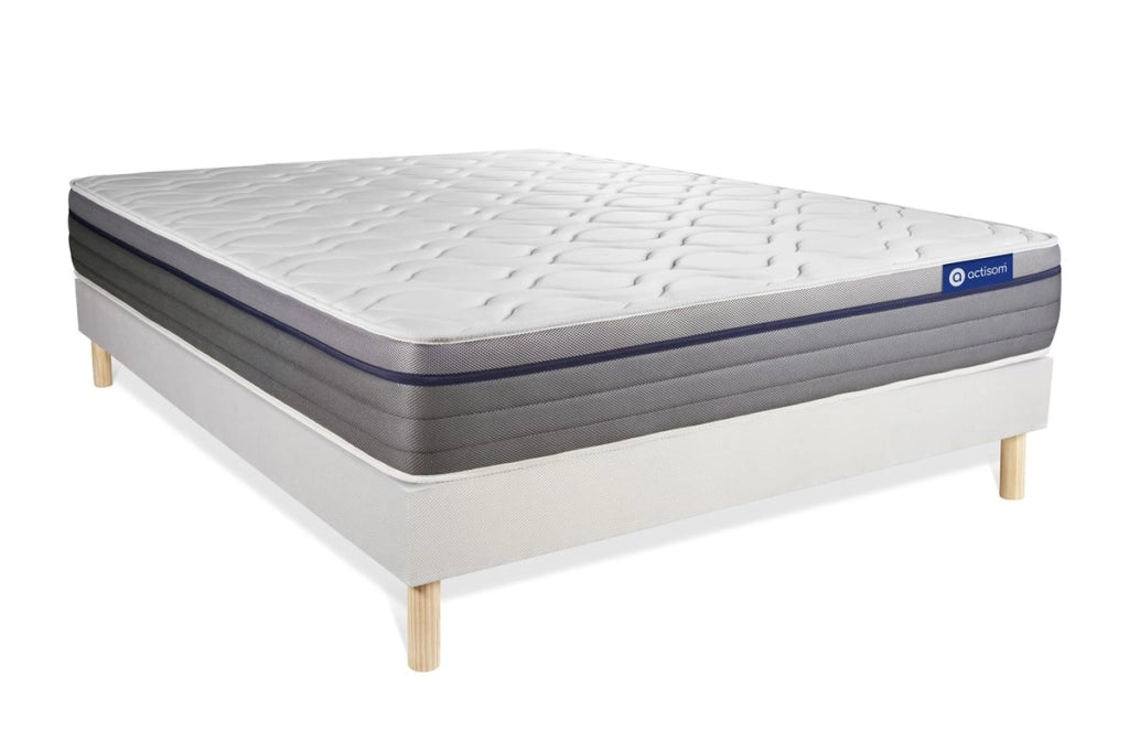 Kit rete e materasso Actilatex zen 120x195cm - Spessore : 26cm - Lattice e memory foam - Bilanciato -
