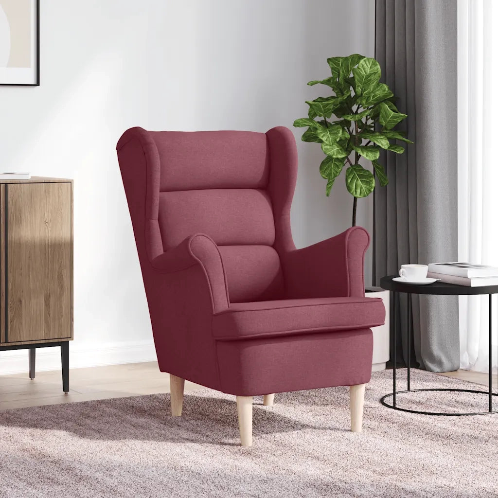 Poltrona Rosso Vino 74x84x100 cm in Tessuto 4016898