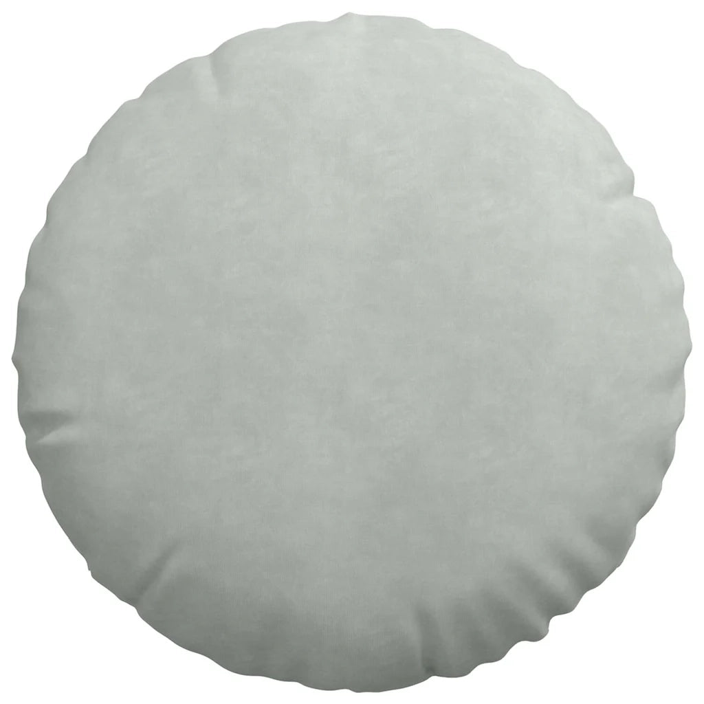 Cuscini per Seduta 2 pcs Grigio chiaro Ø50 x 19 cm Velluto 42014174