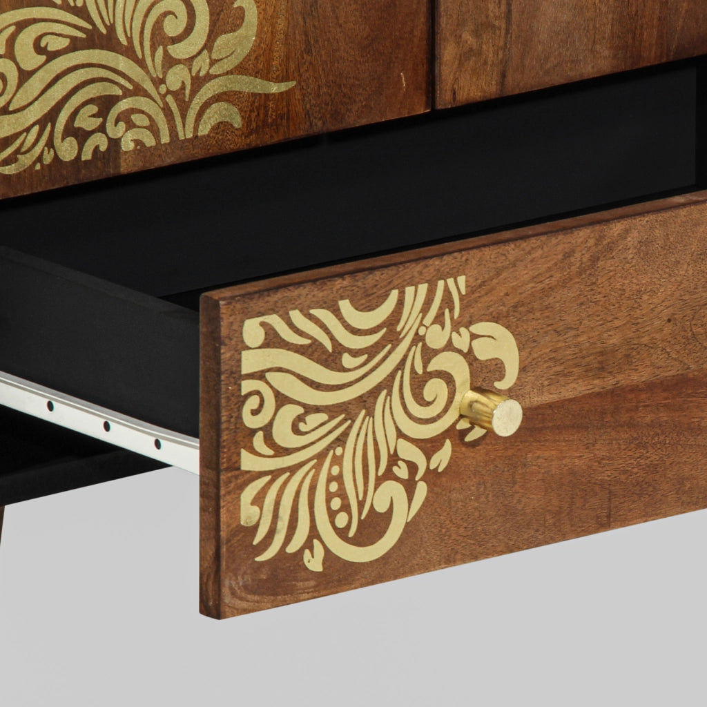 Credenza Marrone 60 x 33 x 100 cm Legno di mango massello 4018766