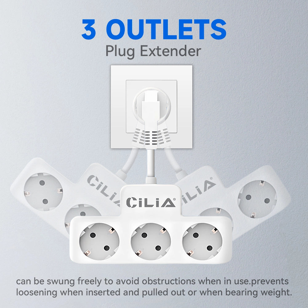 CILIA Multipresa, Cavetto Multiuso ¨C Xylo ¨C Bianco e Nero