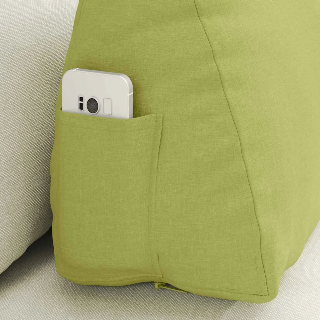 Cuscino per Schiena Verde chiaro 60 x 20 x 50 cm Tessuto 42015041