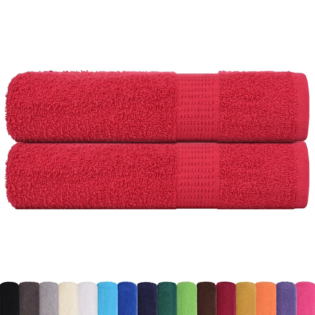 Asciugamani da bagno FROGN 2 pz | Teli per bagno Rosso 100x150 cm 360 g/m2
