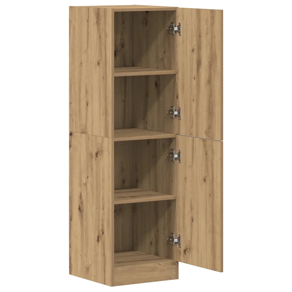 Armadietto Cucina Rovere Artigianale 38x41,5x131,5 cm in Legno 860120