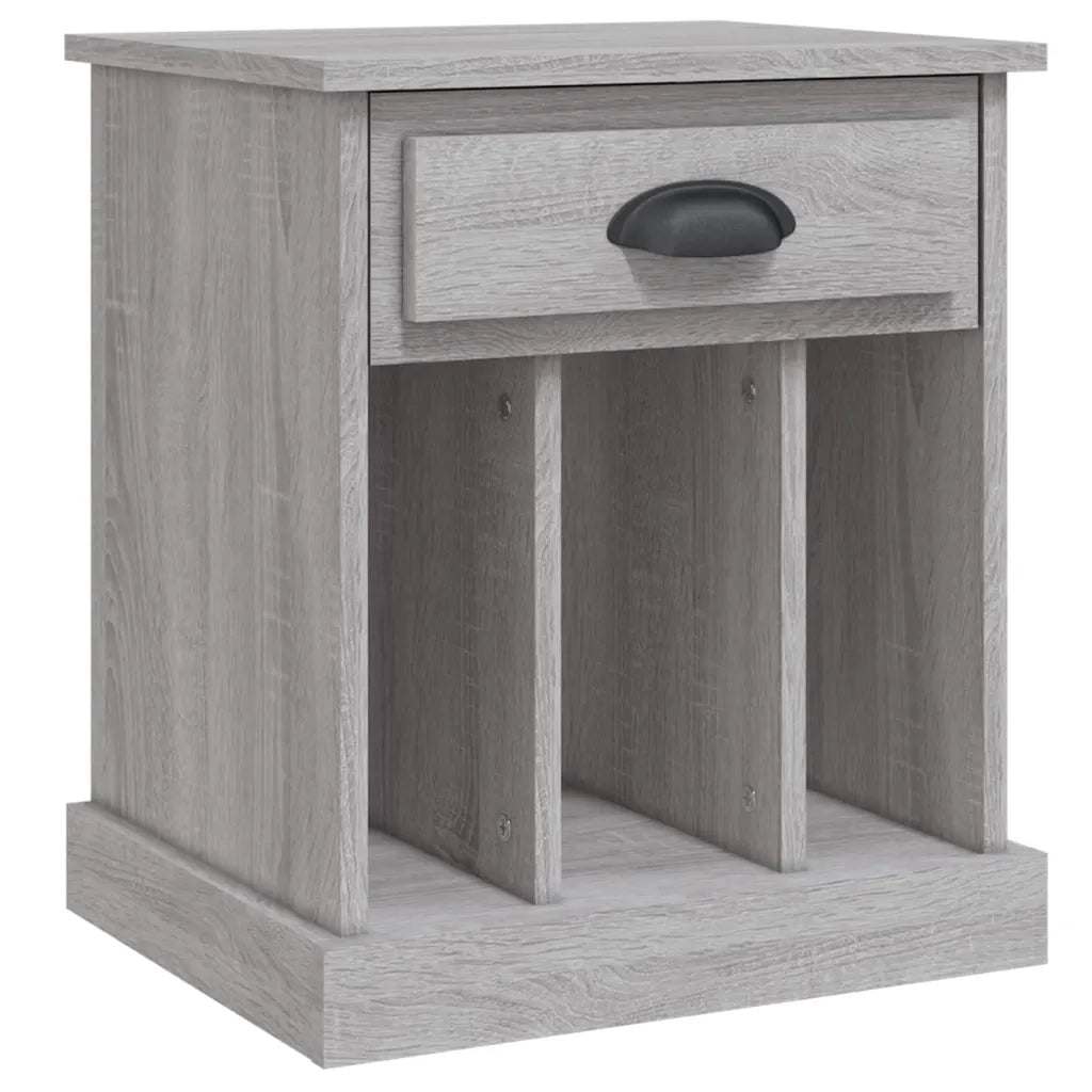Comodino | Armadio da Notte | Mobiletto da notte Grigio Sonoma 43x36x50 cm