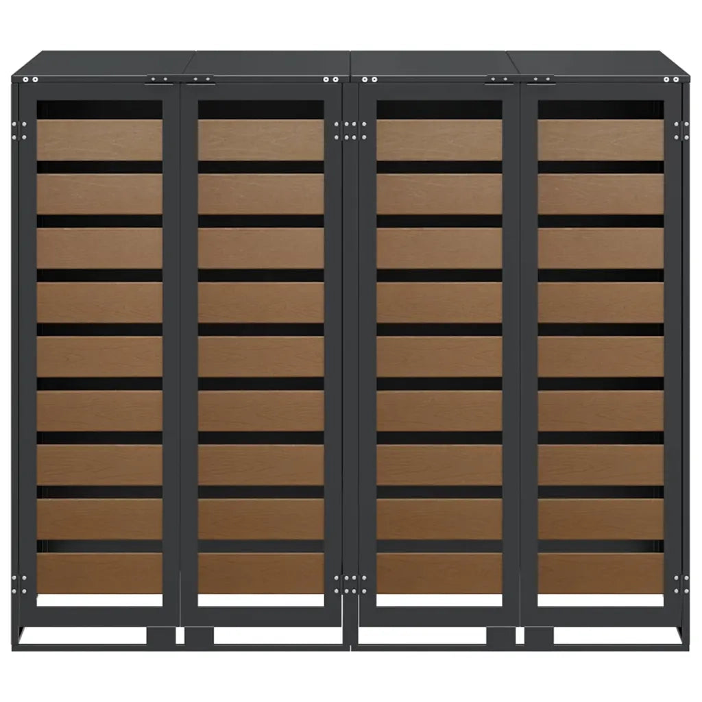 Contenitore per Rifiuti per 3 Bidoni 340 x 77.5 x 115.5 cm 3394768