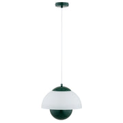 Lampada a sospensione minimal verde/bianca E27 15W Setna