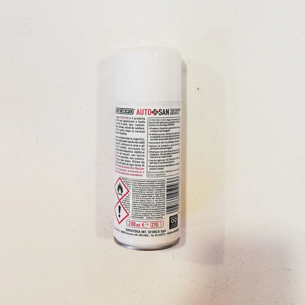 Saratoga auto san 200ml trattamento abitacolo monodose