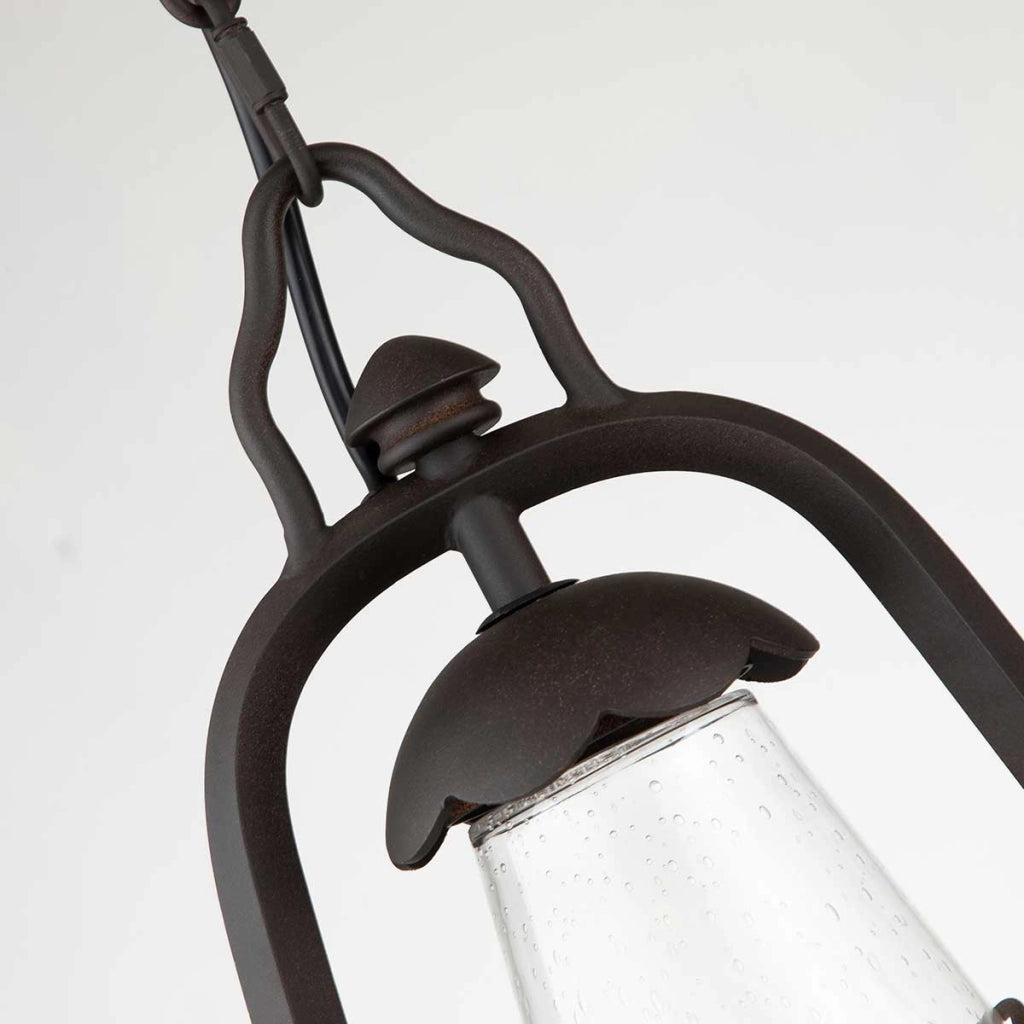 Lampada a sospensione esterna Miners Elstead bronzo E27