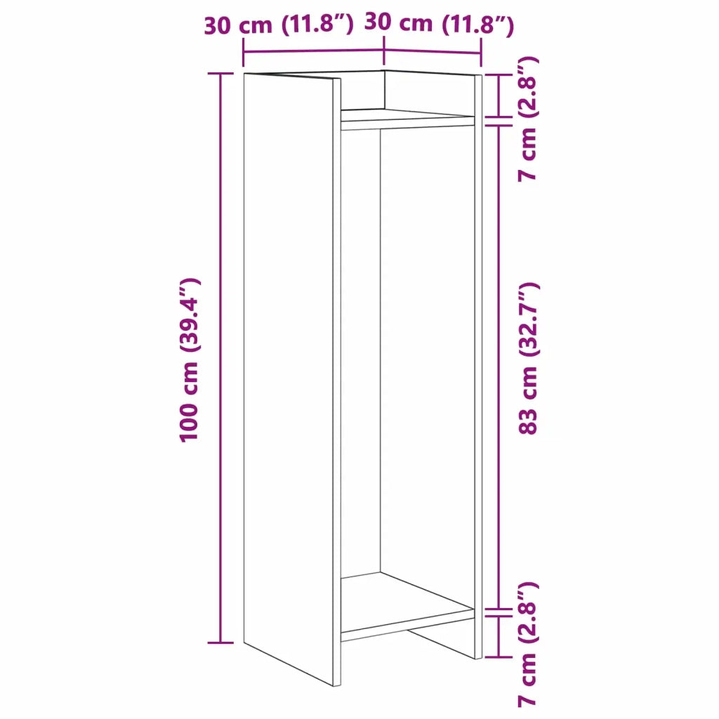 Supporto per piante | Sostegno per piante 2 pz Bianco 30 x 30 x 100 cm