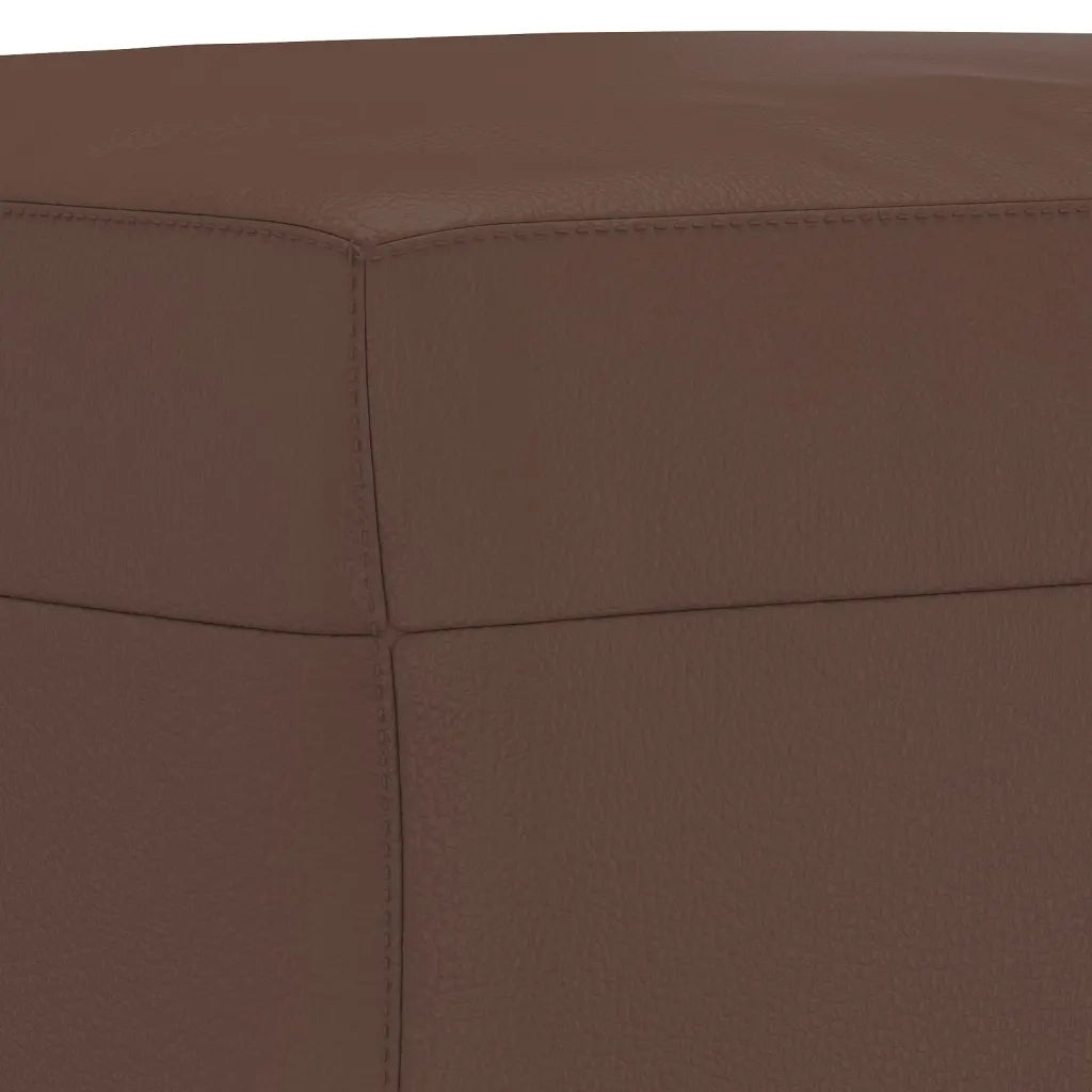 Panca Marrone 70x35x41 cm in Similpelle 349393