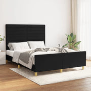 Giroletto senza Materasso Nero 140x200 cm in Tessuto