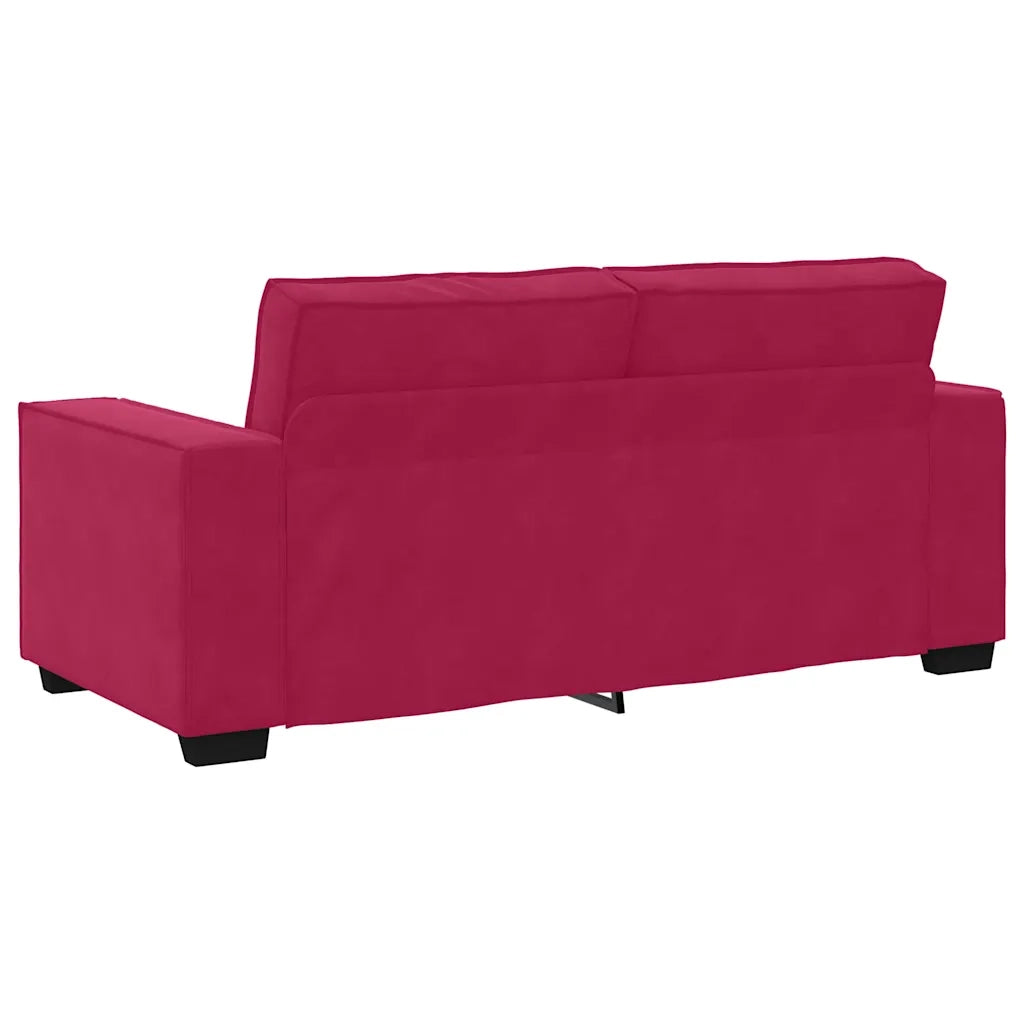 Divano a 2 Posti-Sofa 2 Posti Rosso Vino 140 cm in Velluto 316876