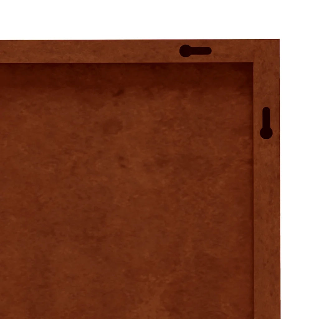Decorazione Muro da Giardino 105x55 cm Fiore in Acciaio Corten CFW7275674