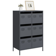 Credenza Antracite 68x39x101,5 cm Acciaio