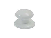 POMOLI PER MOBILI CON ROSETTA IN NYLON- - ø mm.30  bianco - 10 pezzi