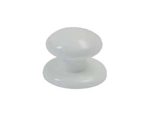 POMOLI PER MOBILI CON ROSETTA IN NYLON- - ø mm.30  bianco - 10 pezzi