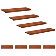 Tappeti per scale 8 pz 90 x 30 x 2 cm Marrone 3446300