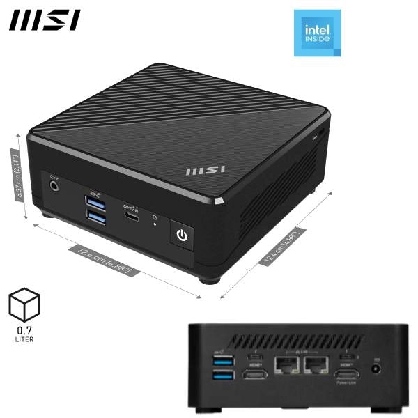 PC MSI CUBI NUC CELERON NO HDD/RAM CEL N150 SSD M.2 DDR5 WIFI VESA