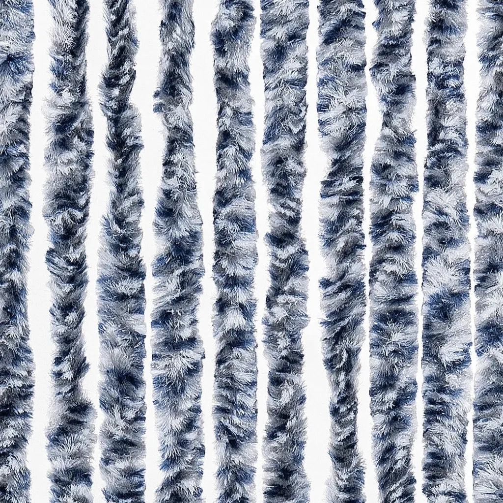 Zanzariera Blu Bianco e Argento 100x220 cm Ciniglia CFW6509523